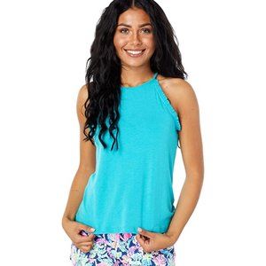 Lilly Pulitzer Alek Halter Top Maldives Green - Women's small